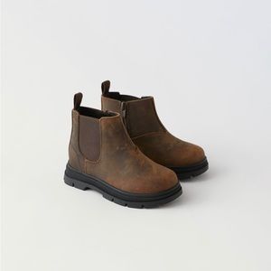 Zara kids leather Chelsea boot